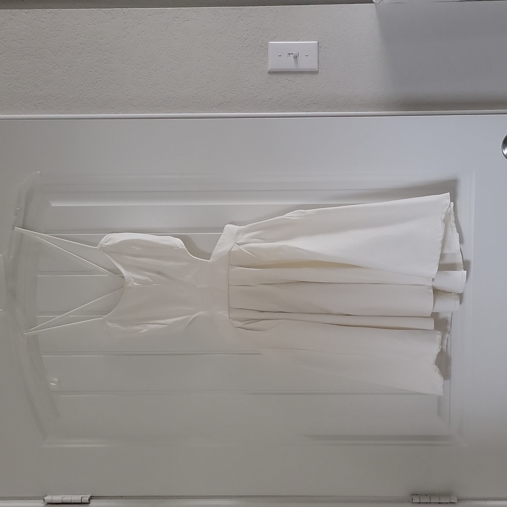 White mini dress